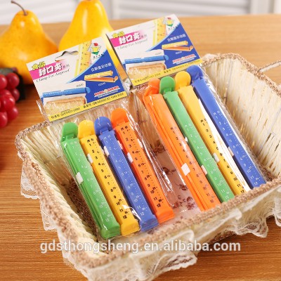 Promotional Gift Plastic PP Seal Food Bag Clip with Date